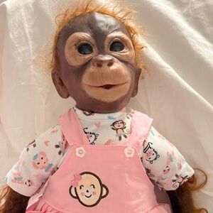 Adorable Baby Monkey Collectible Doll – Realistic & One-of-a-Kind